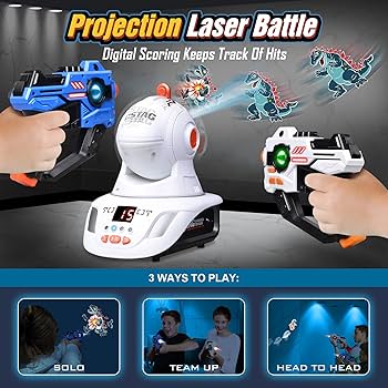 BATTLE SHOOTING LASER GUN3／4個セット Amazon | Laser X クロスシューティング 4丁セット レーザーX